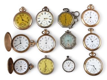 (12) Pocket Watches