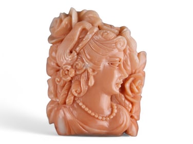 Antique Carved Red Coral 179+ Carats