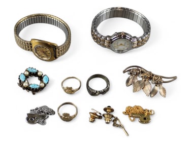 Estate Jewelry Lot including Gold