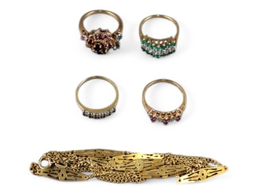 10K & 18K Jewelry Lot