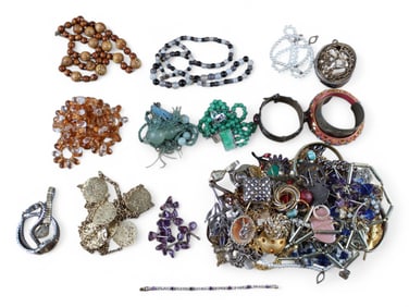 Estate Jewelry Lot including Gold & Silver