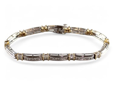 14K Gold and Diamond Bracelet