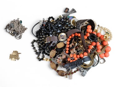 Estate Jewelry Lot including Gold & Silver