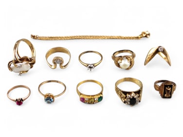 14K Gold Jewelry Lot
