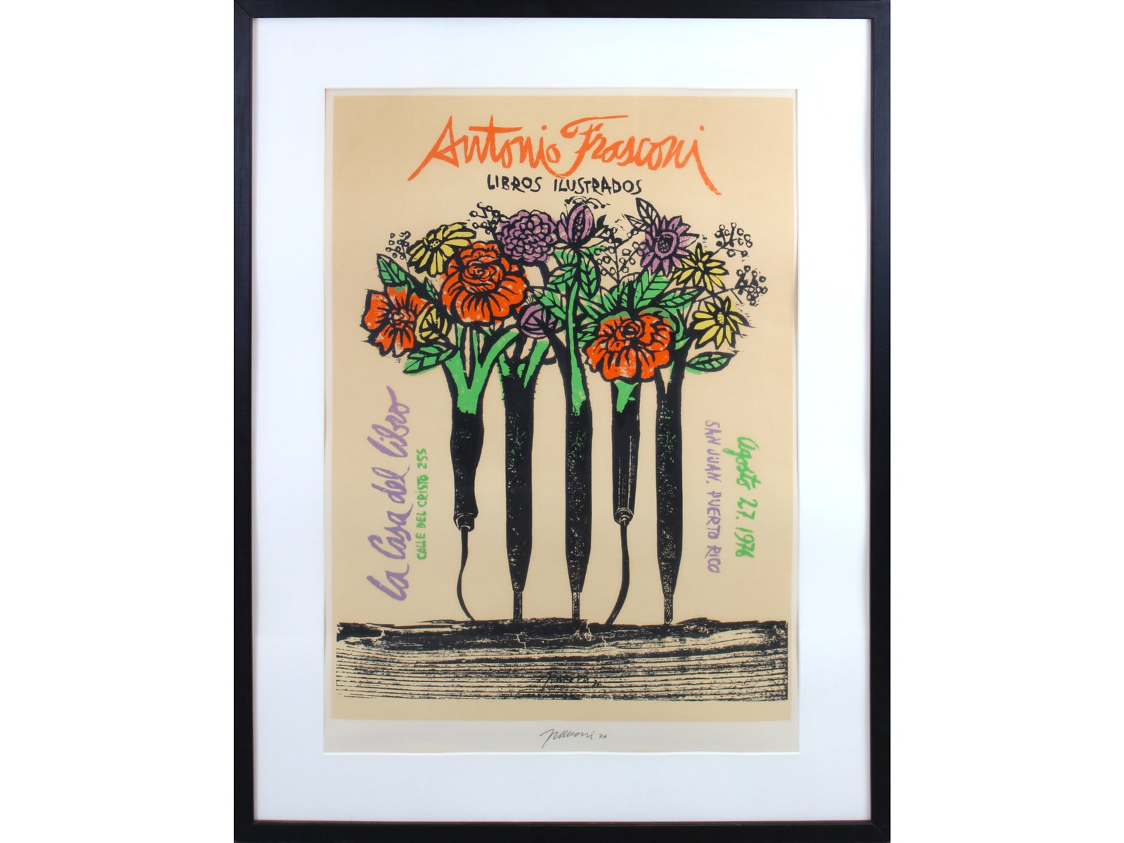 Antonio Frasconi "Illustrated Books" Serigraph (1 of 3)