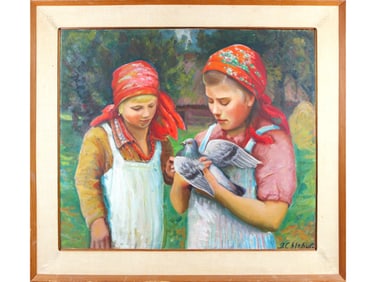 Joseph Chlebus, Oil on Board
