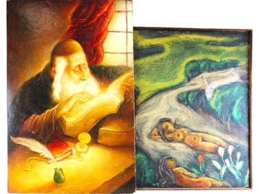 Estate Artwork Lot, 4 Pieces