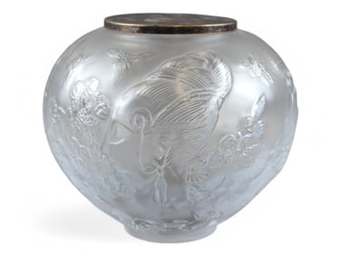 Erte Crystal Bowl. Flower Among Flowers