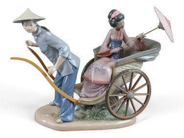Lladro Japanese Rickshaw