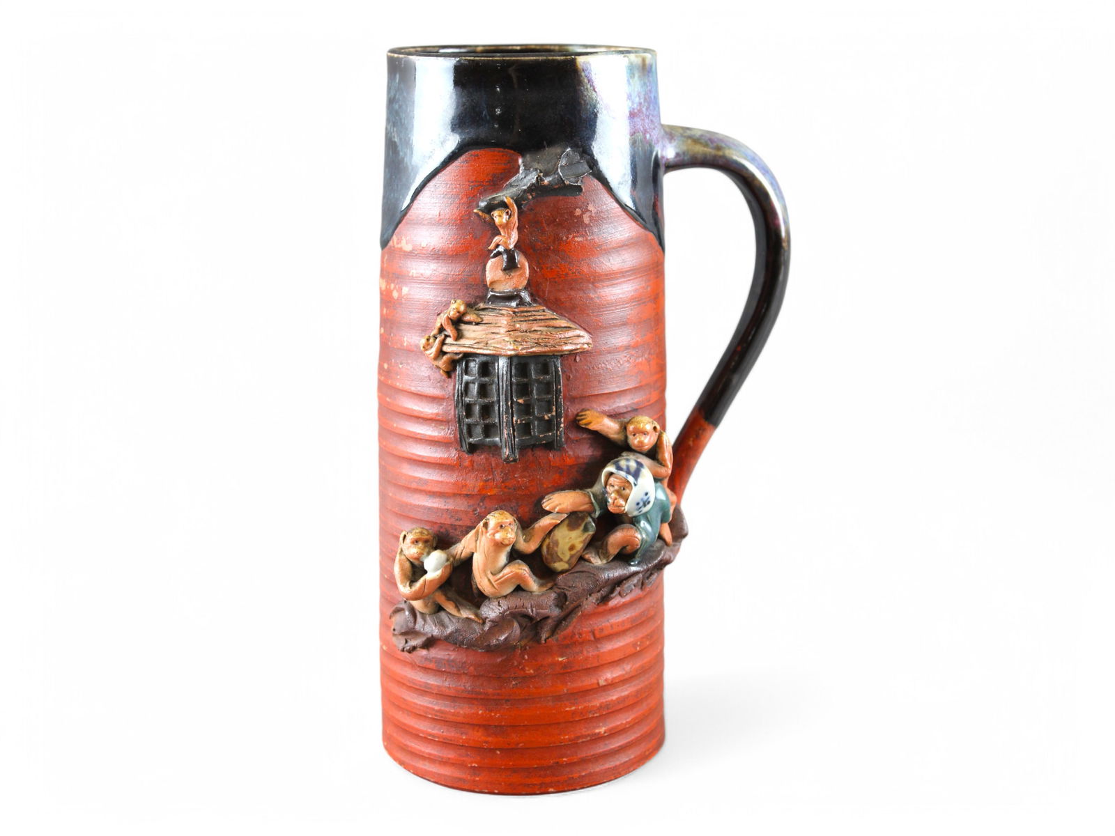 Sumida Gawa Pottery Monkey Jug (1 of 3)