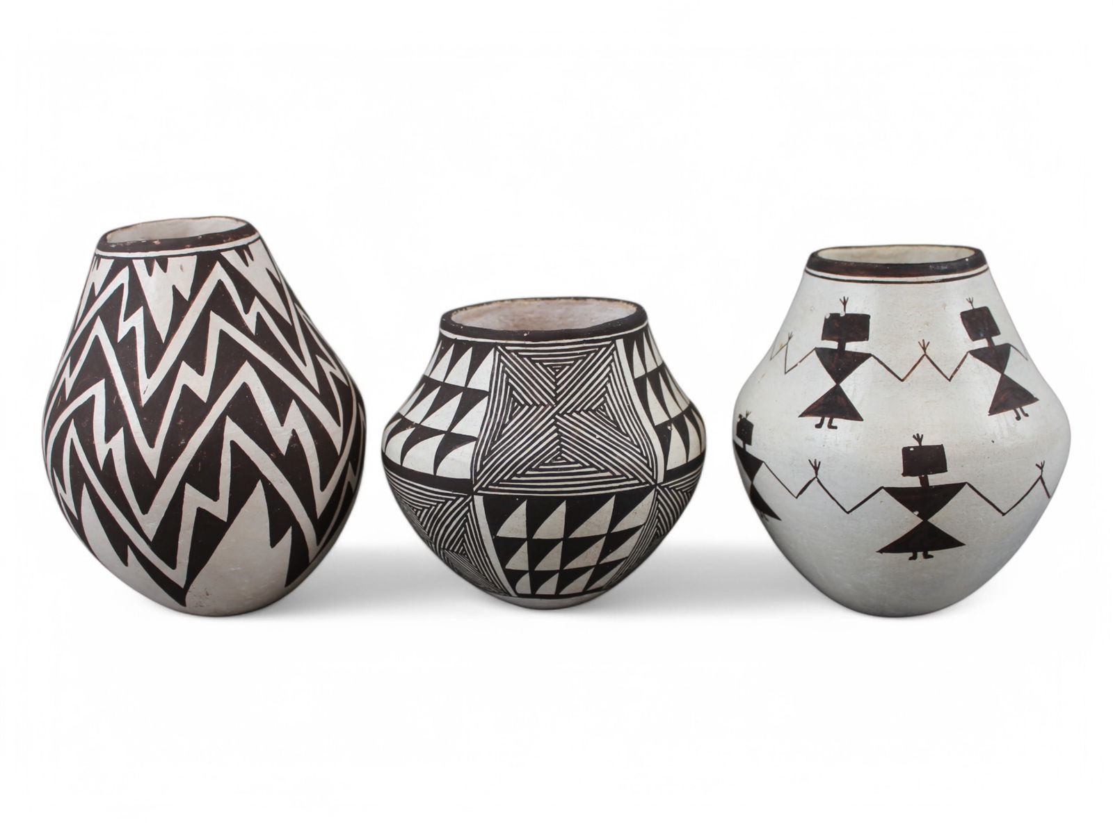 (3) Acoma Pots Lucy Lewis & Marie Chino (1 of 9)