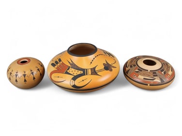 (3) Gloria Mahle Hopi Pots