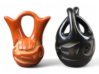 (2) Madeline Tafoya Santa Clara Wedding Pots