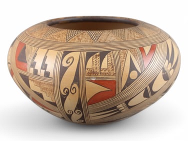 Rondina Huma Hopi Pottery Polychrome Bowl