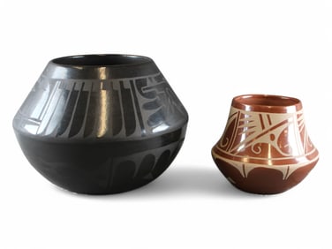 (2) Carmelita Dunlap San Ildefonso Pots