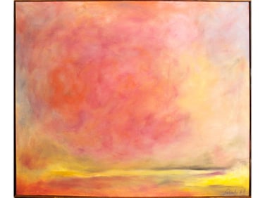 Jon R Schueler (1916 - 1992) Oil on Canvas