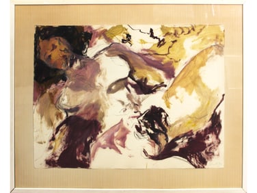 Jon R Schueler (1916 - 1992) Oil on Paper