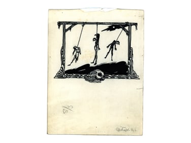 Harry Clarke. Original Pen and Ink Illustration