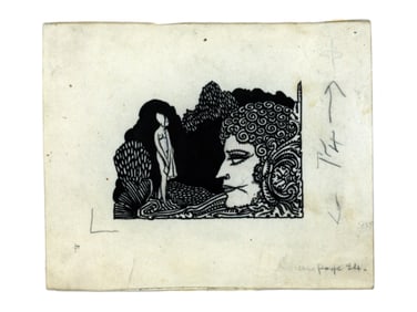 Harry Clarke. Original Pen and Ink Illustration