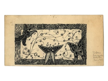 Harry Clarke. Original Pen and Ink Illustration
