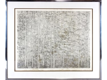 Richard Claude Ziemann, "Spring Woods", Etching