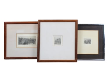 Richard Claude Ziemann, Group of 3 Etchings