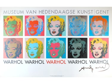 Andy Warhol Signed Museum Poster