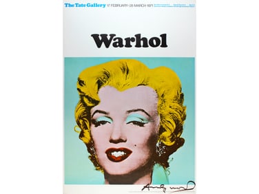 Marilyn Monroe by Andy Warhol Signed Poster