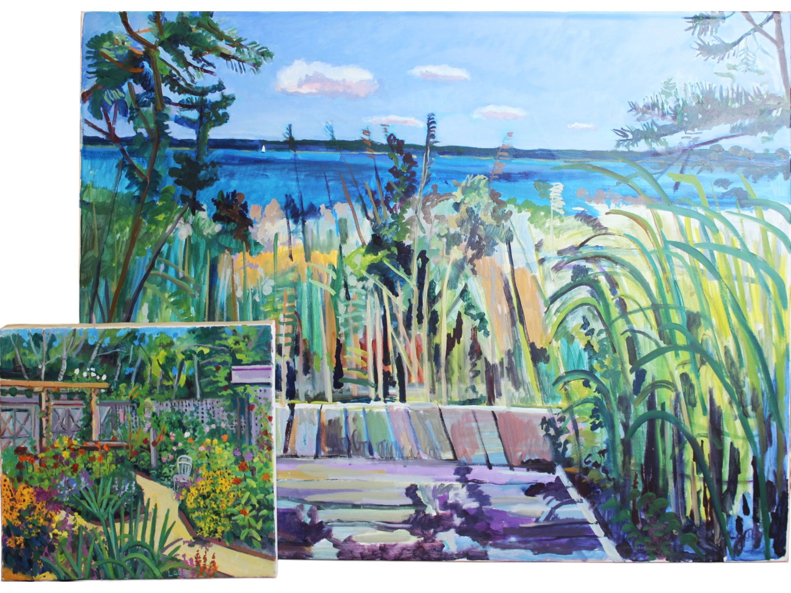 2 Oil Paintings by John Laub (1 of 3)