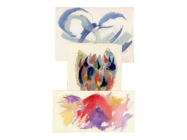Florence Weinstein (1895 - 1989)  (3) Watercolors