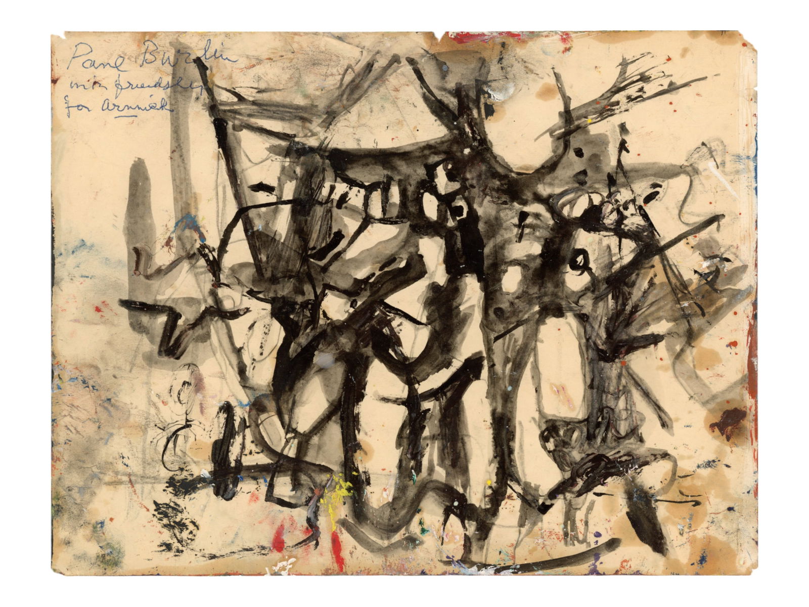 Paul (Harry Paul) Burlin (1886 - 1969) Watercolors (1 of 4)