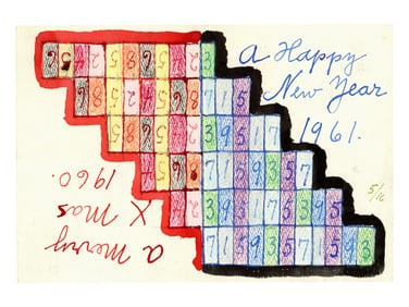 Alfred Julio Jensen (1903 - 1981) Original Card