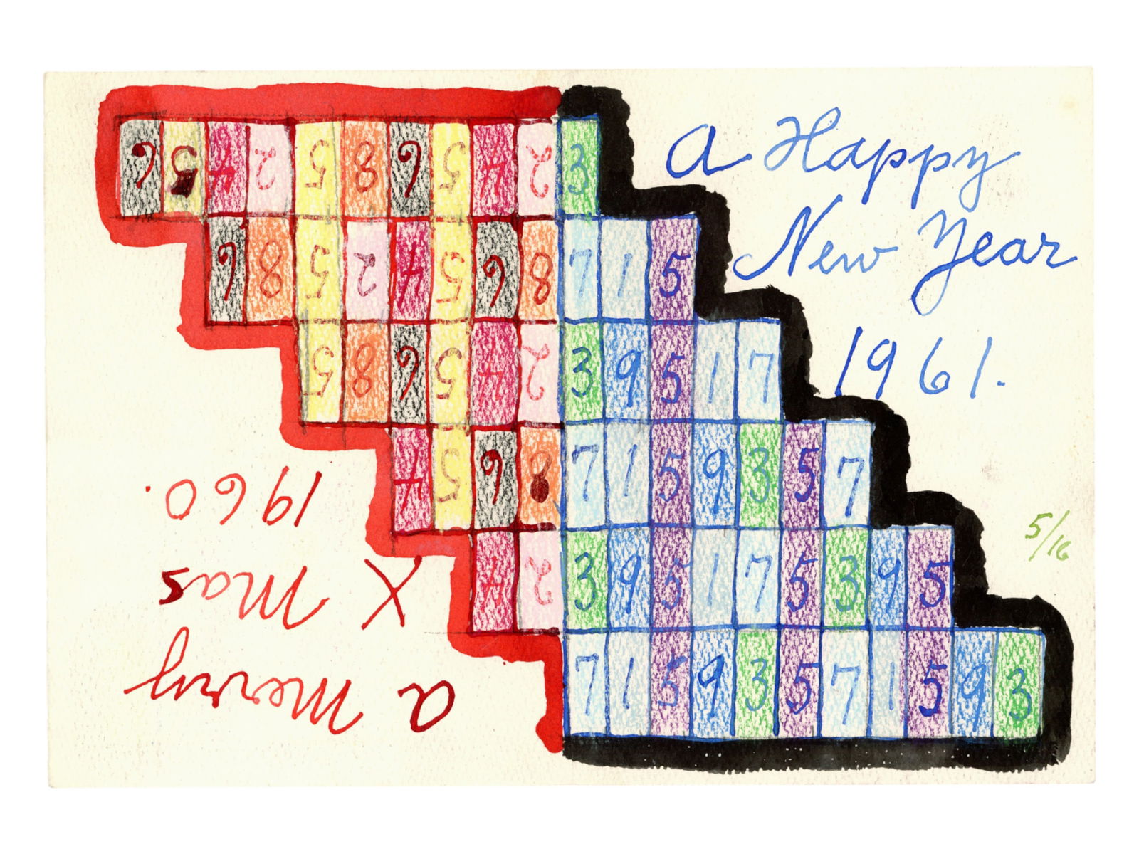 Alfred Julio Jensen (1903 - 1981) Original Card (1 of 2)