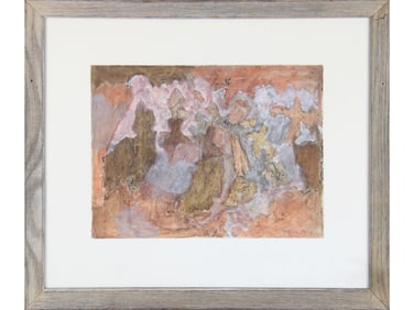 Florence Weinstein, Abstract Watercolor on Paper