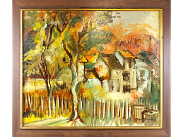 Joyce Jones. Oil on Board Abstract