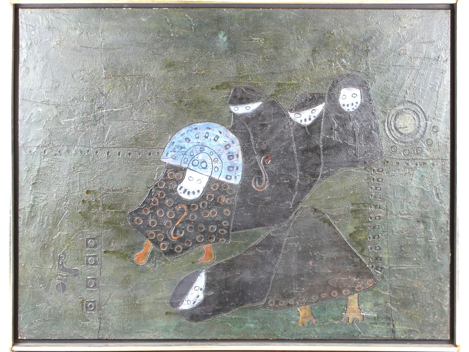 Enrique Anleu Diaz, Mixed Media Painting on Wood (1 of 3)