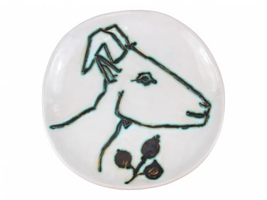 Pablo Picasso Madoura Ceramic Goat's Head Plate