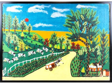 Israel Litwak, Oil on Canvas - "Roscoe, NY"