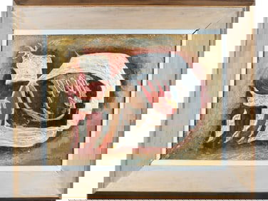 A. Raymond Katz, Mixed Media on Wood Panel