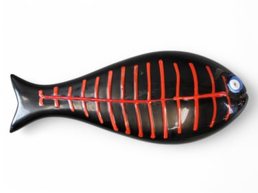 Venini Murano Ken Scott Art Glass Fish Sculpture