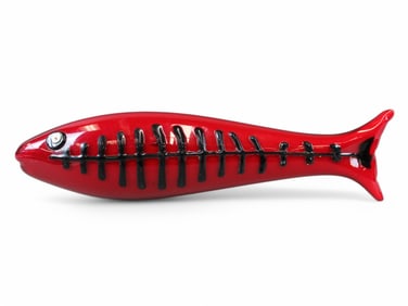 Venini Murano Ken Scott Art Glass Fish Sculpture