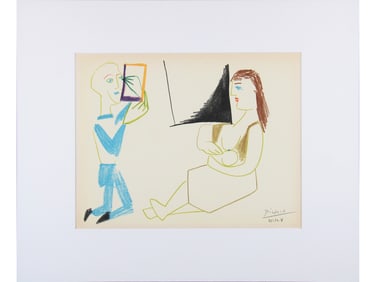 Pablo Picasso, La Comedie Humaine, Signed Litho