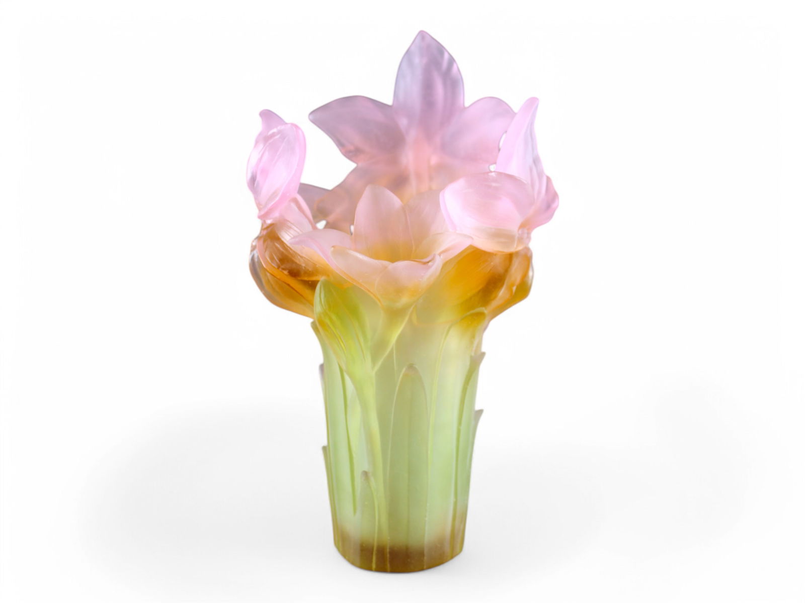 Daum Amaryllis Pate De Verre Magnum Vase (1 of 6)