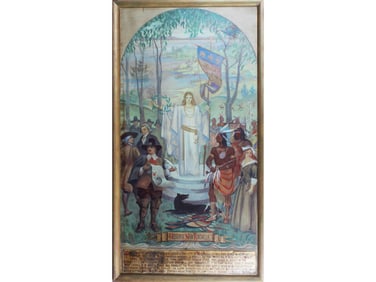 New Rochelle Mural, Oil on Canvas