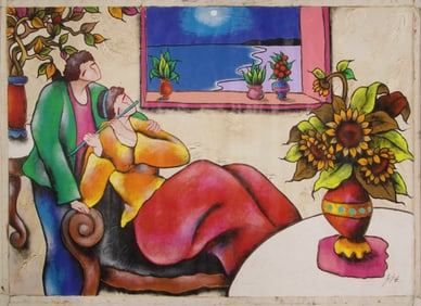 Charles Yie, Oil & Mixed Media on Canvas