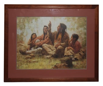 Howard Terpning, The Storyteller Litho and Book