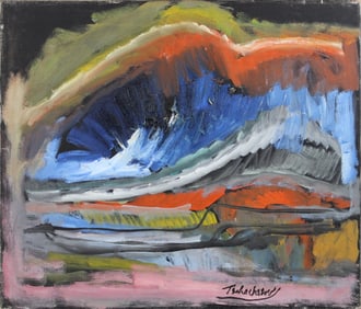 Nahum Tschacbasov, O/C Abstract Landscape