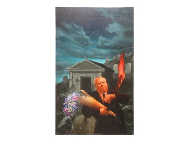 Alfred Hitchcock Paperback Book Cover Art