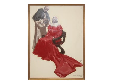 Mead Schaeffer (1898 - 1980) Original Oil on Board