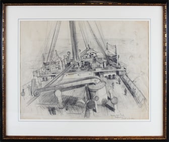 Vernon Howe Bailey, Naval Charcoal Illustration